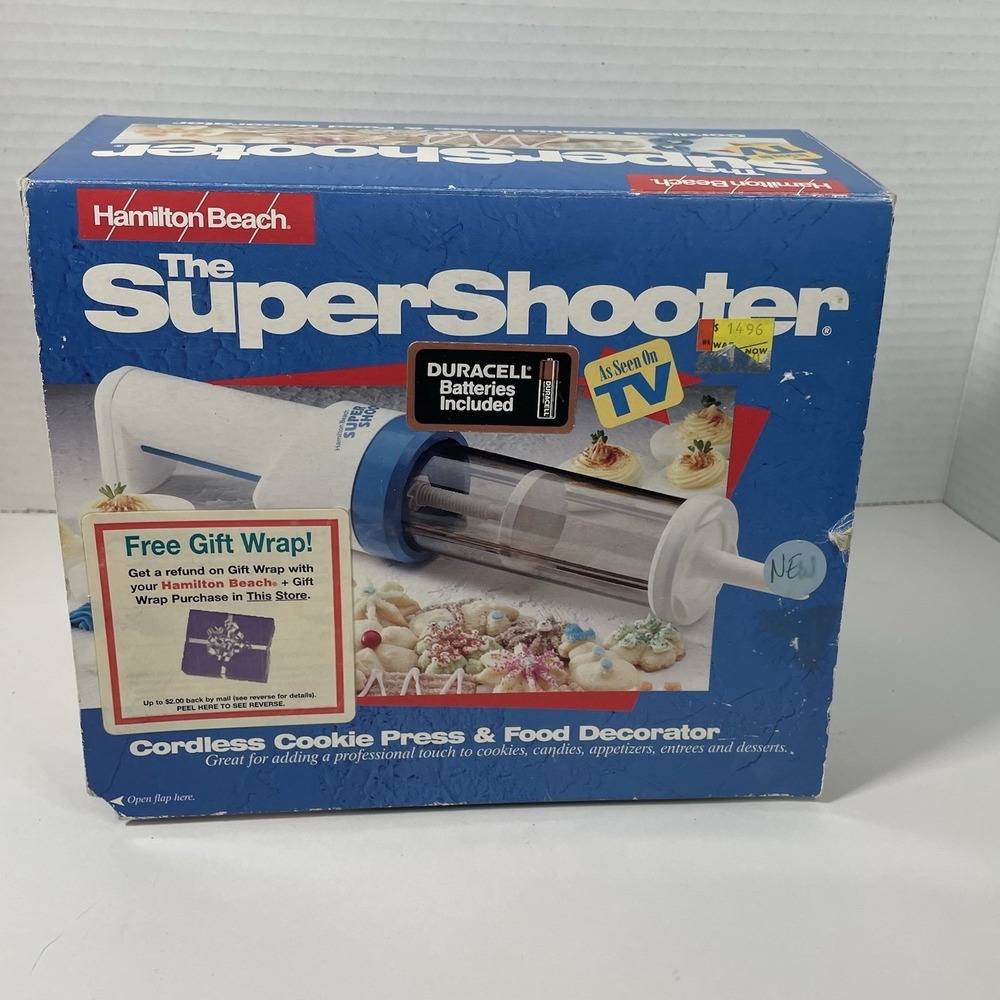 Vintage Hamilton Beach The Super Shooter Cordless Cookie Press & Food Decorator